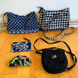 Vera Bradley - Purse & Wallet collection - 5 piece bundle